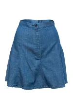 Blue Cotton Rag & Bone Skirt