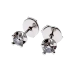 Silver White Gold Bvlgari Earrings