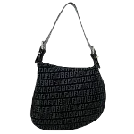 Black Suede Fendi Shoulder Bag