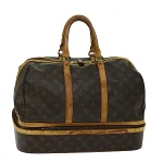 Brown Canvas Louis Vuitton Travel Bag