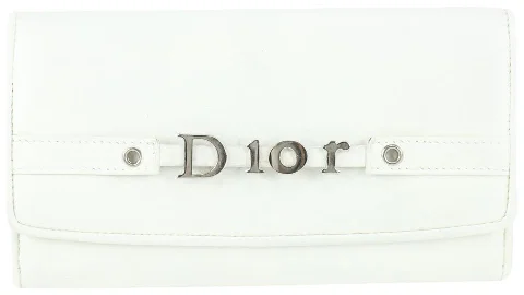 White Leather Dior Wallet