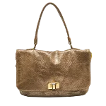 Gold Suede Lanvin Handbag