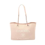 Pink Canvas Chanel Deauville