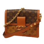 Brown Canvas Louis Vuitton Dauphine