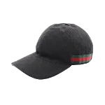 Black Canvas Gucci Hat