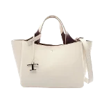 White Leather Tod's Handbag