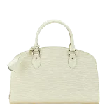 White Leather Louis Vuitton Pont Neuf