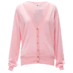 Pink Wool Versace Cardigan