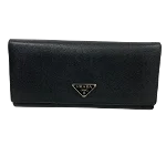 Black Leather Prada Wallet