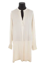 White Silk Helmut Lang Dress