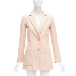 Pink Wool Oscar de la Renta Jacket