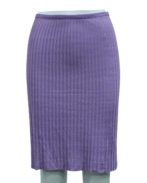 Purple Polyester Missoni Skirt