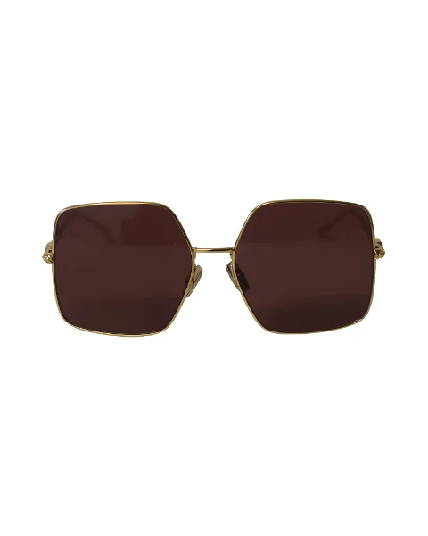 Gold Metal Fendi Sunglasses