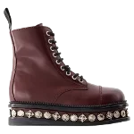 Burgundy Leather Toga Pulla Boots