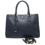 Black Leather Prada Galleria Bag