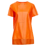 Orange Leather Givenchy Top