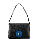 Black Leather Louis Vuitton Handbag