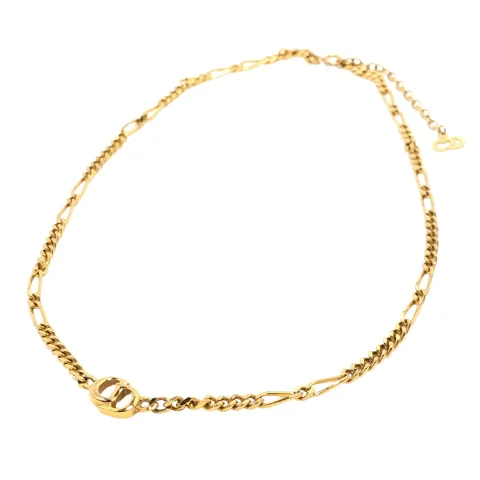 Gold Metal Dior Necklace
