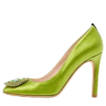 Green Satin SJP by Sarah Jessica Parker Heels