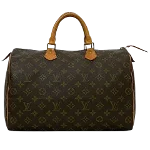 Brown Fabric Louis Vuitton Speedy