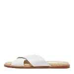 White Leather Loro Piana Flats