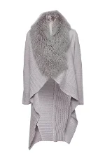 Grey Fabric Blumarine Cardigan