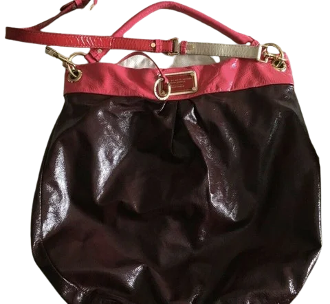 Brown Vinyl Marc Jacobs Handbag