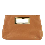 Brown Leather Michael Kors Clutch