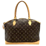 Brown Canvas Louis Vuitton Lockit