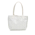 White Fabric Goyard Tote