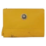 Yellow Leather Versace Clutch