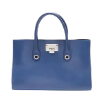 Blue Leather Jimmy Choo Tote