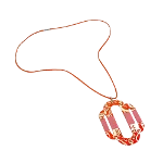 Orange Metal Hermès Necklace