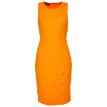 Orange Fabric Versace Dress