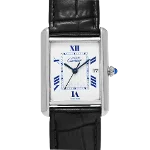 White Silver Cartier Watch