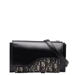 Black Canvas Dior Shoulder Bag