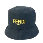 Black Cotton Fendi Hat