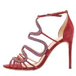 Burgundy Suede Alexandre Birman Sandals