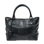 Black Leather Loewe Tote