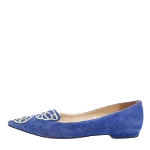 Blue Suede Sophia Webster Flats