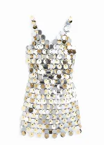 Silver Polyester Paco Rabanne Dress