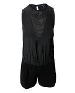 Black Silk Maje Jumpsuit