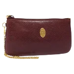 Red Leather Cartier Pouch