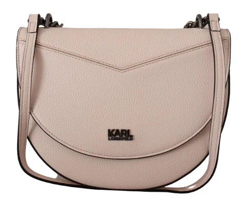 Pink Leather Karl Lagerfeld Shoulder Bag