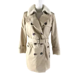 Beige Cotton Coach Coat