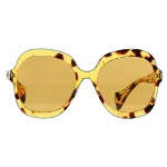 Brown Plastic Gucci Sunglasses