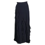 Navy Silk Max Mara Skirt