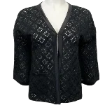 Black Silk Chanel Cardigan