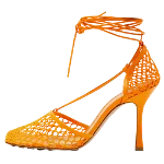 Orange Leather Bottega Veneta Sandals