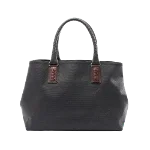 Black Leather Bottega Veneta Tote